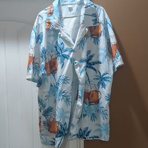 Tropical Men's Shirt Beer Size XL